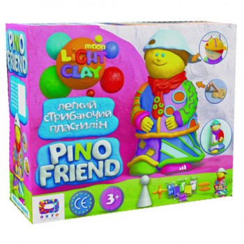 Набор легкого прыгающего пластилина ТМ Moon Light Clay Pino Friend Джексон (9) 70038