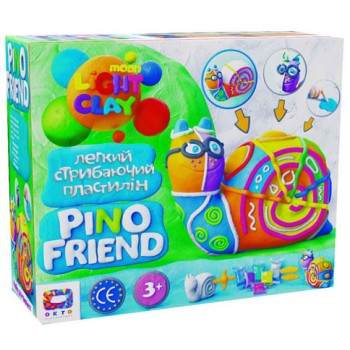Набор легкого прыгающего пластилина ТМ Moon Light Clay Pino Friend Райли (9) 70037