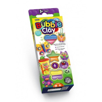 Набор для творчества Шариковый пластилин Bubble Clay 7995DT, 6 цветов