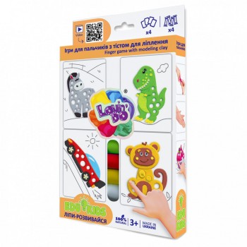 Набор теста для лепки TM Lovin'Do Edu kids Игры для пальчиков 10 41049