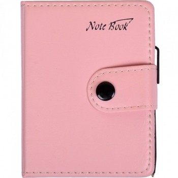 Блокнот 11*8см с ручкой в обложке кож/зам, клетка 63100 (Светло-Розовый)