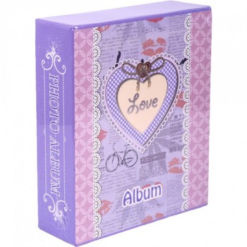 Фотоальбом А6 40 фотографий 10х15см 9149/6846/4-215 (Фиолетовый)