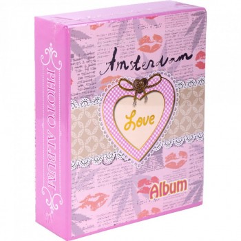Фотоальбом А6 40 фотографий 10х15см 9149/6846/4-215 (Тёмно-Розовый)