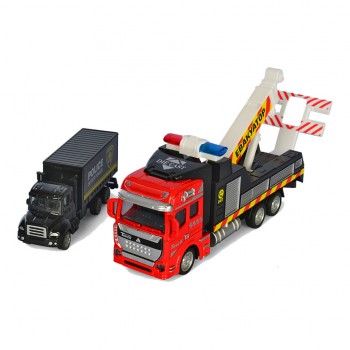 Детская машинка Эвакуатор Автосвіт AS-2737 инерционный (Красный)
