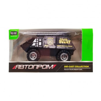 Детская металлическая машинка АвтоПром 7629 масштаб 1:64   (S.W.A.T. БТР)