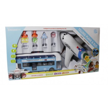 Набор с транспортом X666-05 (Голубой)