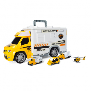 Набор транспорта Полиция 95577-2 со звуковыми и световыми эффектами (Строительная площадка)