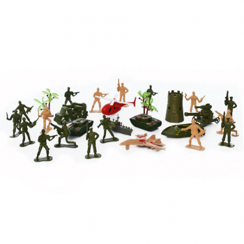 Набор солдатиков YF3149B-A транспорт, солдаты, башня