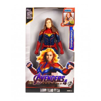 Фигурка коллекционная Супергерои 8818 со звуковыми эффектами (Мстители: Капитан Марвел Без Маски)