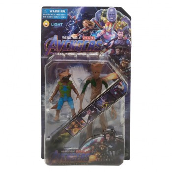 Фигурки супергероев TM025-03P1 (Грут и Ракета)