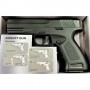 Страйкбольный пистолет Galaxy  G39 Glock  металл черный