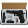 G6A Страйкбольный пистолет Galaxy Colt M1911 Hi-Capa с глушителем и прицелом  металл черный
