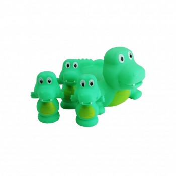 Игрушка для купания пищалка 522-3-4 в сетке (Крокодил)