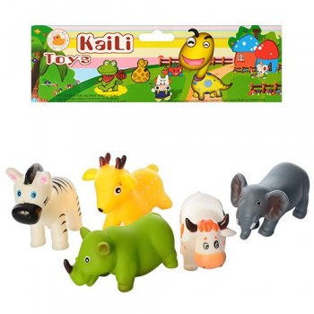 Набор Животных пищалок  L8025AB от 8см (Дикие)