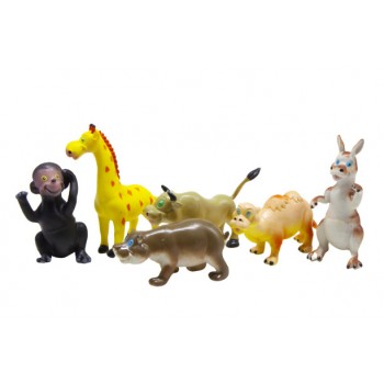 Резиновые животние F008A  6 шт. в кульке (Набор №1)