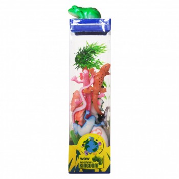 Набор пластиковых Животных  004-1-12 Квадратный Бокс (Лягушка)