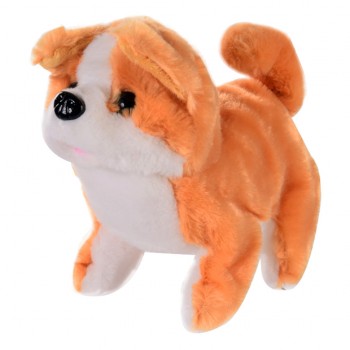 Мягкая интерактивная собачка Bambi 1973-2 игрушка 17 см (Оранжевый)