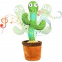 Танцующий кактус 0613-28, русский язык, повторяет голоса, со звуковыми и световыми эффектами