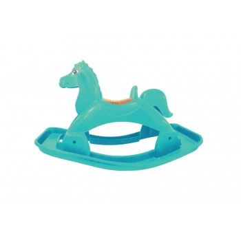 Лошадка-качалка музыкальная Doloni Toys 05550/7 Бирюзовая