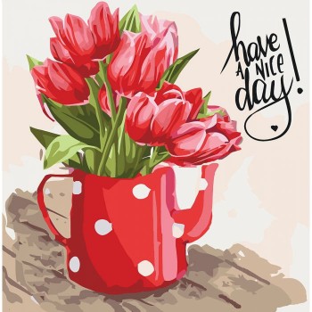 Картина по номерам. Букеты 