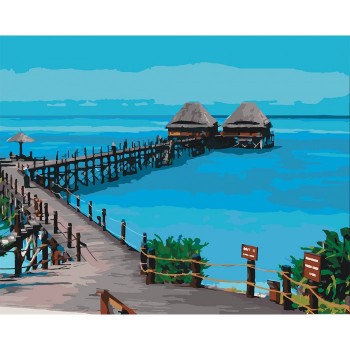 Картина за номерами. Сільський пейзаж 