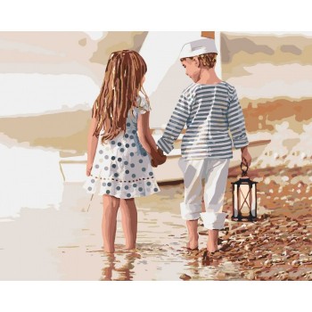 Картина по номерам. Дети 