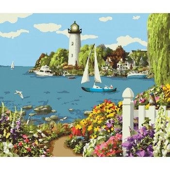 Картина по номерам. Сельский пейзаж 