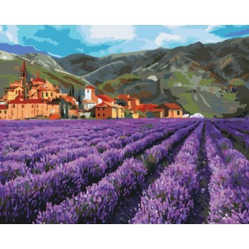 Картина за номерами. Сільський пейзаж 