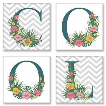 Набор для росписи по номерам. COOL сканд. 18*18 см*4 шт. CH114