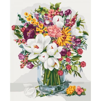 Картина по номерам. Букеты 