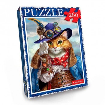 Пазл классический Danko Toys C260-13-01-16, 260 эл (Кот в шляпе 2)