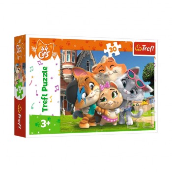 Детские пазлы 44 кота 