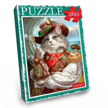 Пазл классический Danko Toys C260-13-01-16, 260 эл (Кот в шляпе)