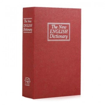 Книга-сейф металлическая MK 1845 с замком (Красная)