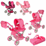 Коляска для ляльки 9368 ручка регулюється