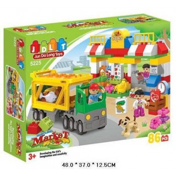 Конструктор JDLT 5225 Базар, 86 дет.