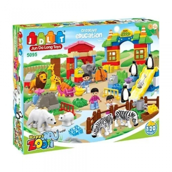 Конструктор JDLT 5095  Зоопарк, 120 дет