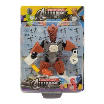 Детский Конструктор F2013-2A-1-4 шарнирный, фигурка, 12см (Грут)