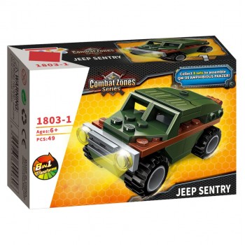 Конструктор Bambi 1803-1 военная техника, 38-62 детали (1803-1)