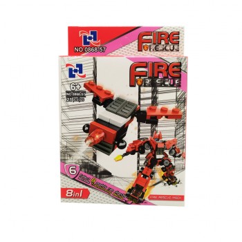 Детский конструктор  0868-57 пожарный транспорт (Вид 6)