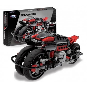 Конструктор XINGBAO XB-03021 MOC Футуристичный мотоцикл, 680 элемента