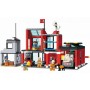 Детский конструктор Qman 2808Q пожарный участок, машина, фигурки, 523 детали