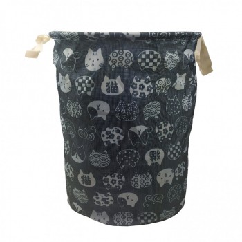 Корзина для игрушек CLR610 хлопок, водонепроницаемая пропитка, 36*25*17 см (Коты)