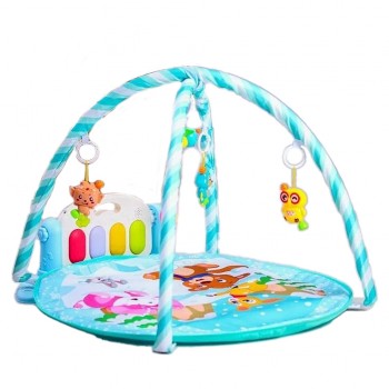 Развивающий коврик для малышей Bambi 915-916 с погремушками (Голубой)