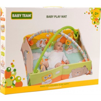 Развивающий коврик с дугами и бортиками BABY TEAM 8566