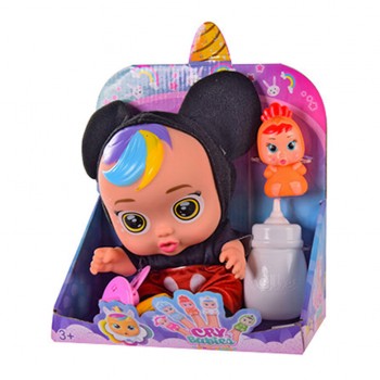 Детский игрушечный Пупс Bambi CB 8334A фигурка, бутылочка, пустышка (Оранжевый)