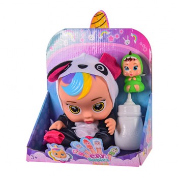 Детский игрушечный Пупс Bambi CB 8334A фигурка, бутылочка, пустышка (Зеленый)