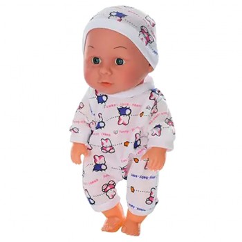 Кукла Пупс 9615-8 23см, ванночка 25 см (Белый)