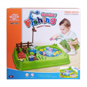 Рыбалка 391-2 2удочки, игровое поле (Зелёный)