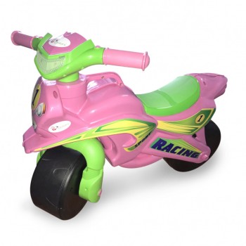 Толокар мотоцикл Doloni 0139/1/6 музыкальный (розовый)